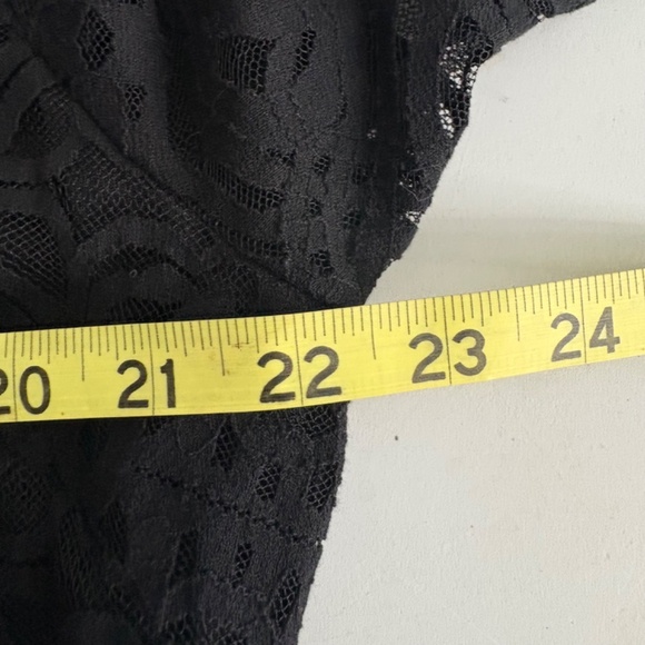 NWT Alfani Plus Size Black Lace Crochet Floral Dress - Picture 11 of 12